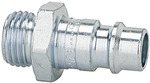 Gerätenippel Stahl G 3/8" außen